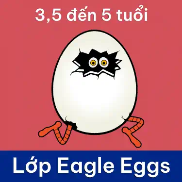 logo cho Tiếng Anh cho bé Pre-A1 Eagle Eggs™